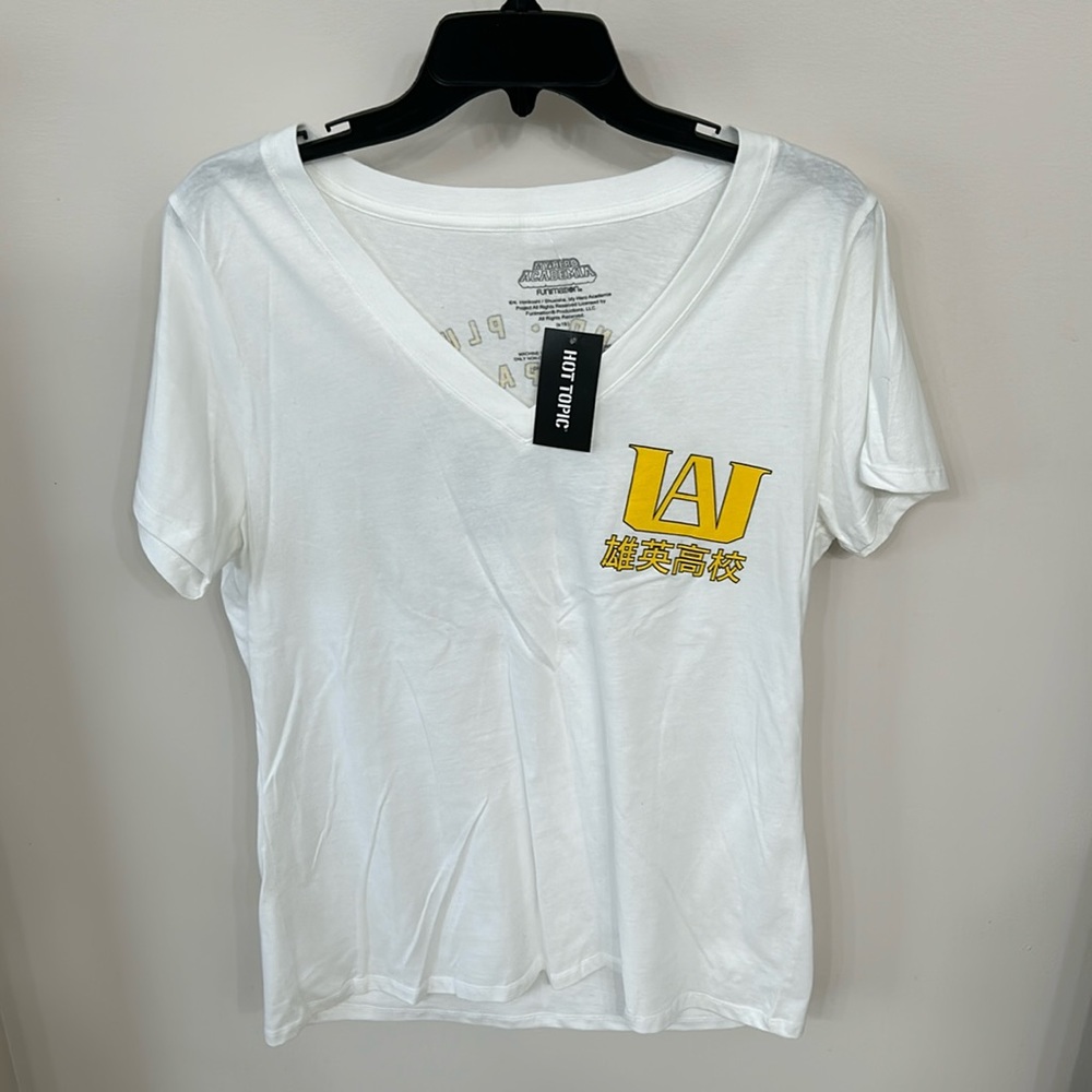 My Hero Academia Funimation v-neck t-shirt from Hot Topic, size XL, NWT